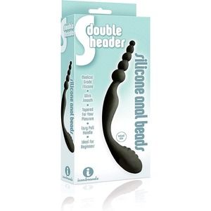 The 9's, S-Double Header, Double Ended Silicone Anal Beads